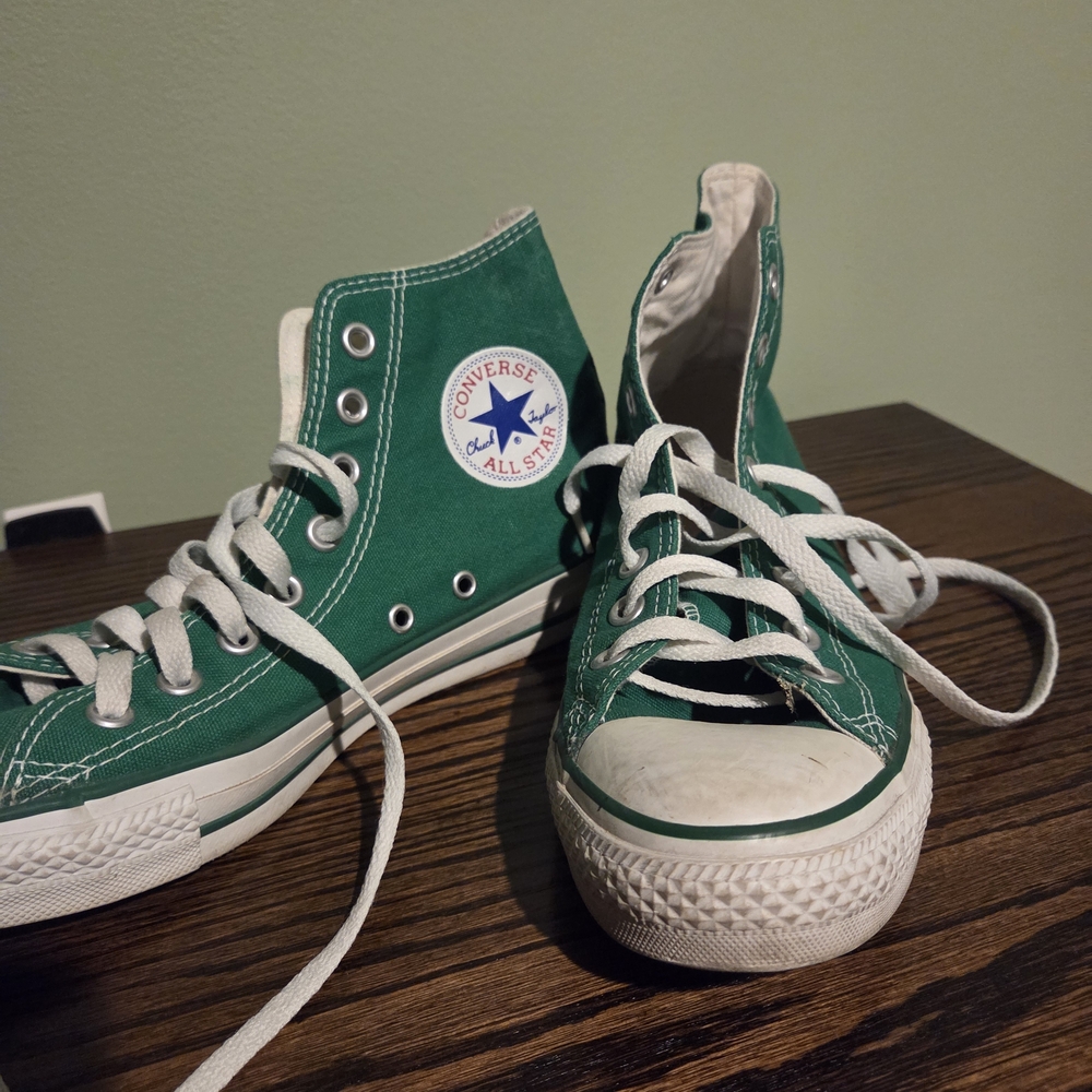 Converse Womens Green High-Top Sneakers